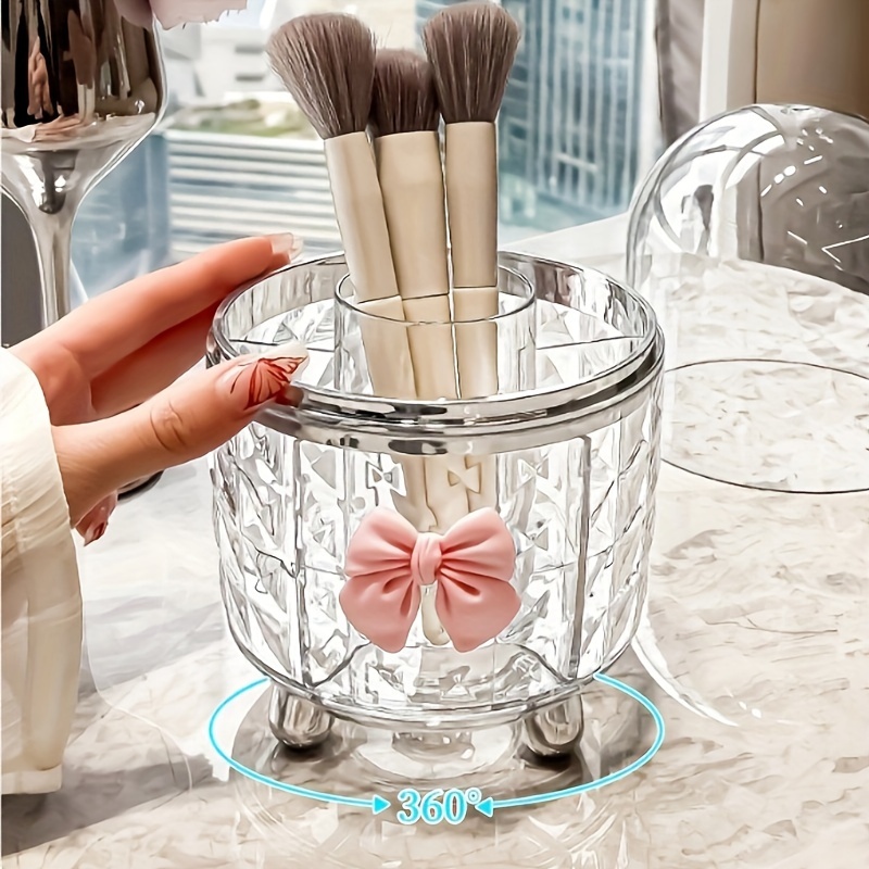 modern rectangular plastic storage box with dust proof clear lid multipurpose organizer for lipstick eyebrow pencil paint ideal for christmas and new years gifts no electricity needed jewelry boxes Product details 0