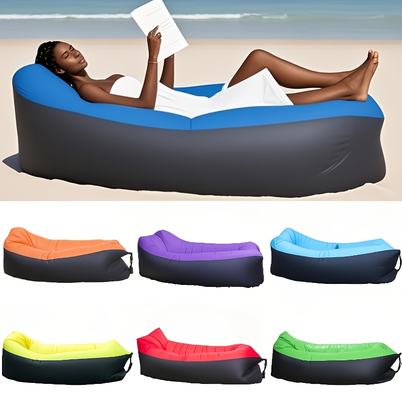 person inflatable sofa with pillows portable self inflating