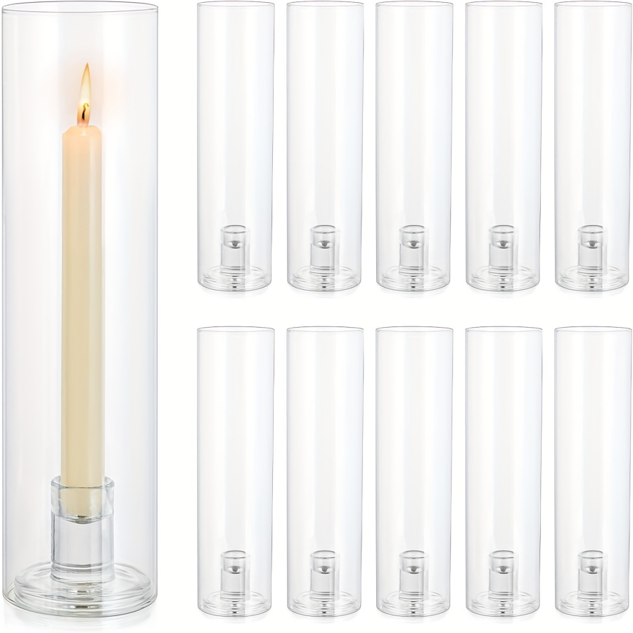 Elegant Glass Windproof Candle Holders With - Ideal For Home, Restaurant, Wedding, And Party Decor | Center Table Decorations, Wedding Centerpieces|elegant Table Setting|glass Candle Holder