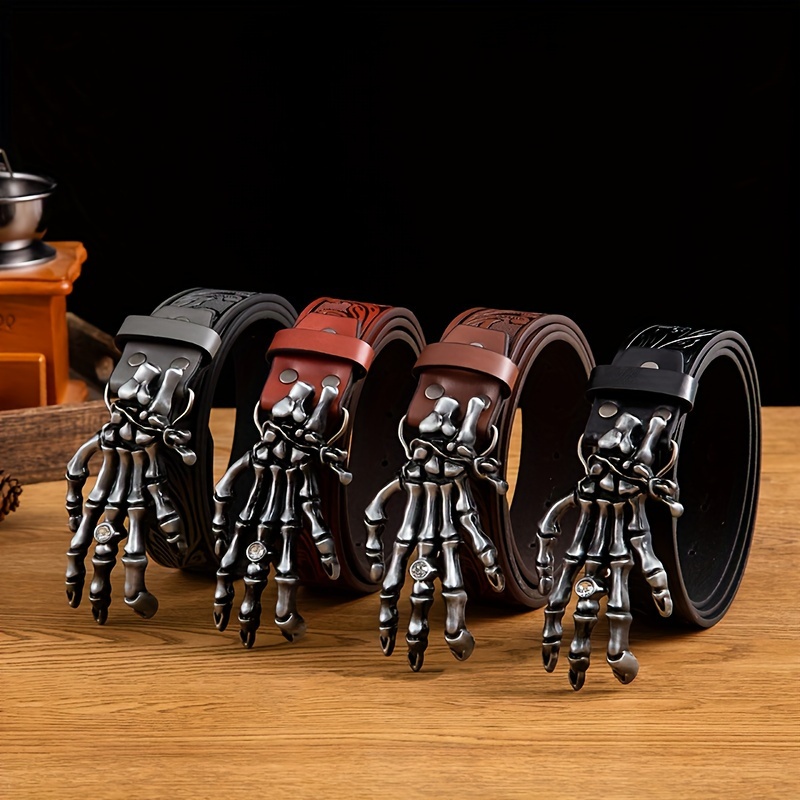 Retro Men's Gothic Ghost Claw Belt