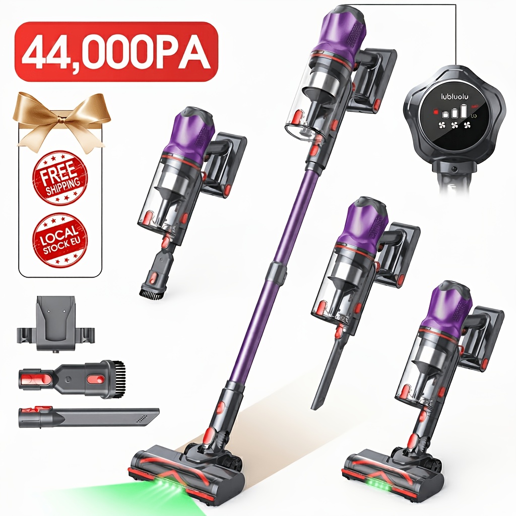 Image of G20 Lubluelu Powerful Vacuum Cleaner, 46000pa Suction, 4 Suction Levels & Mode, Sealed Filtration, 60 , Led Display, Anti- Brush, For Home, Carpets, Hard Floors & Pet Hair