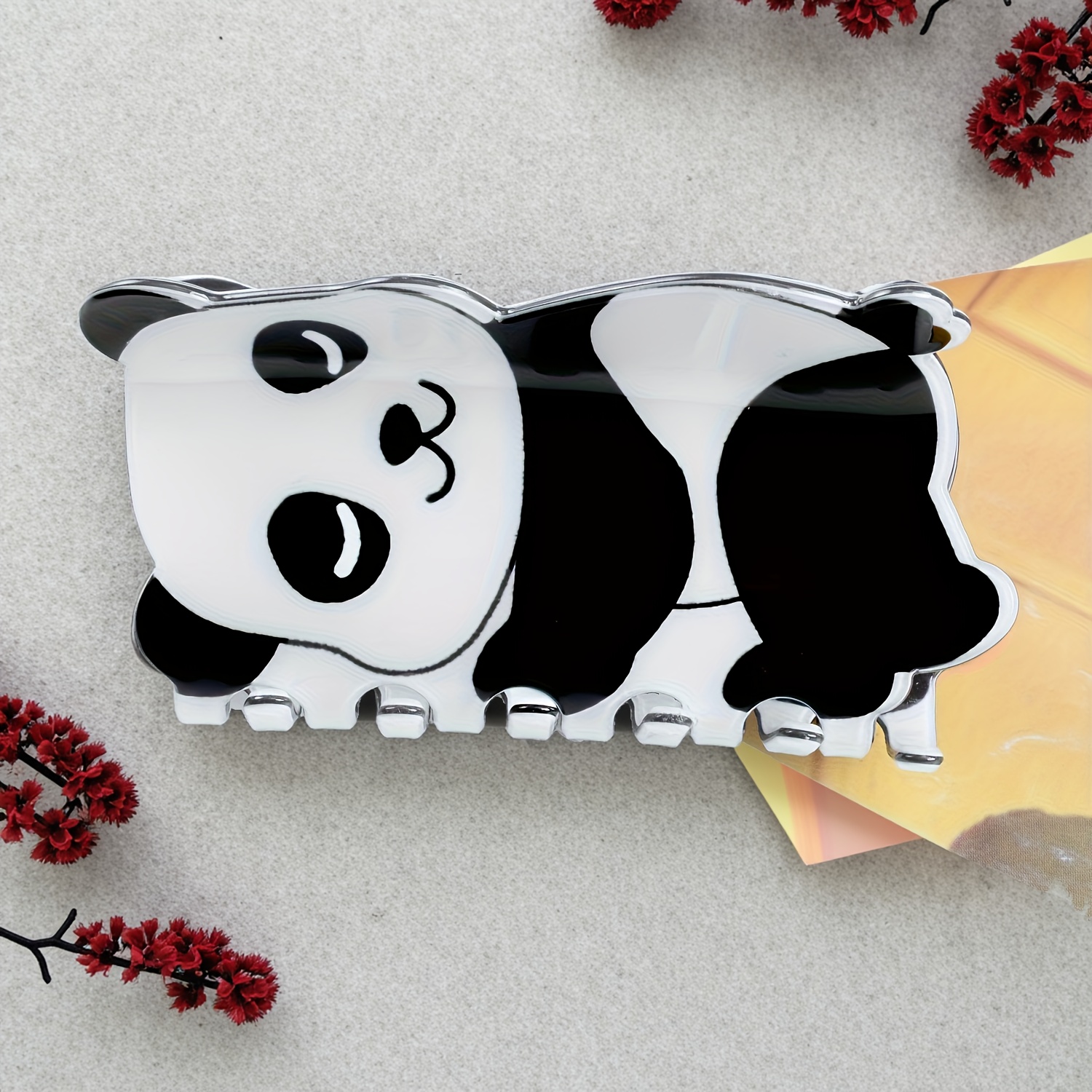 5pcs set creative and cute panda hair clips unique   accessories super adorable fun hairpins suitable for women and s updos   daily styling parties or travel Product details 4