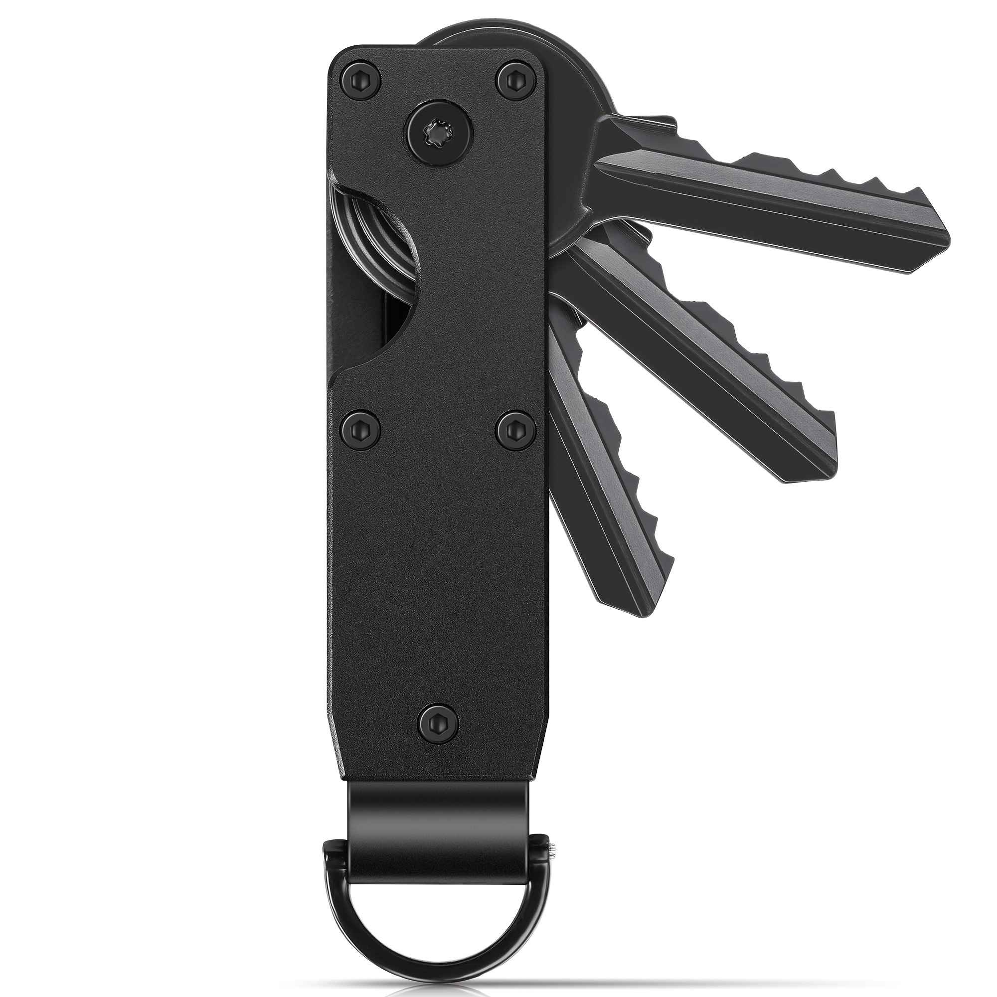 TEMU Key Organizer - Compact Keychain With Safety Twist Lock, Scratch-resistant, Lightweight And Portable Key Pouch. Stylish And Cute Design For Men