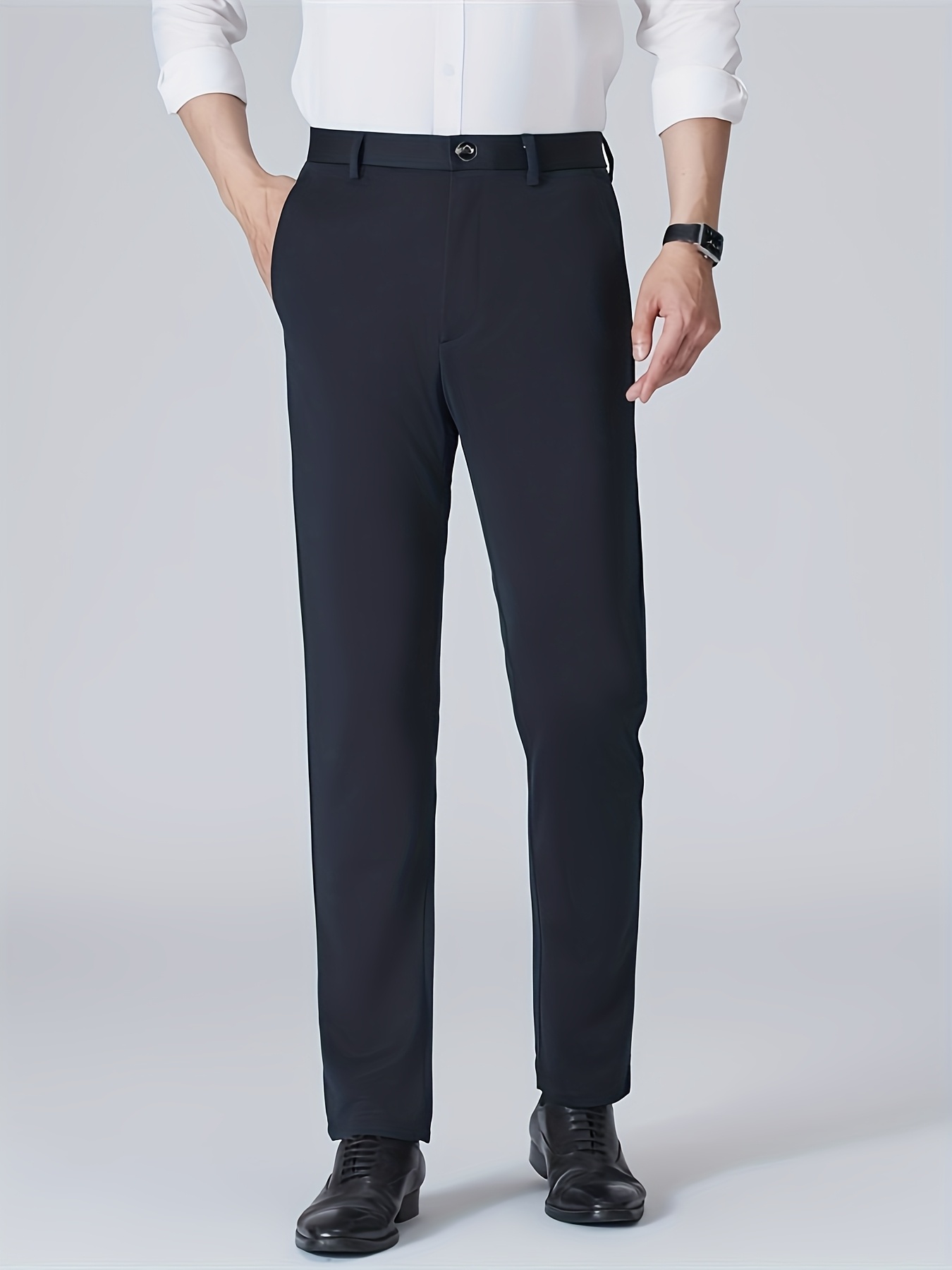 piezas pantalones ajustados hombre pantalones negocios Temu Spain