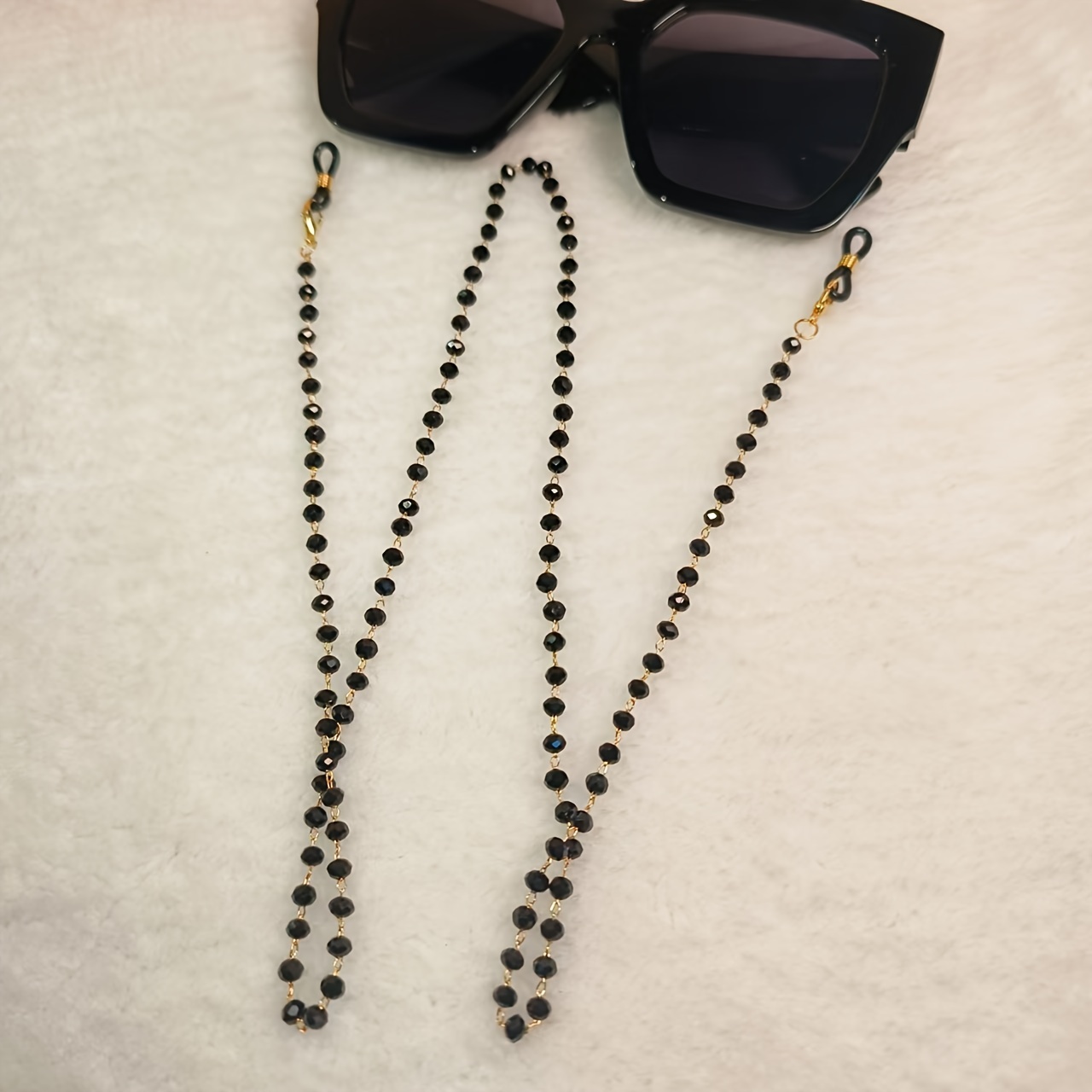 

Chic Beaded Glasses Chain - Anti-slip Fashion Glasses Lanyard For Women, Fashionable Eyewear Retainer