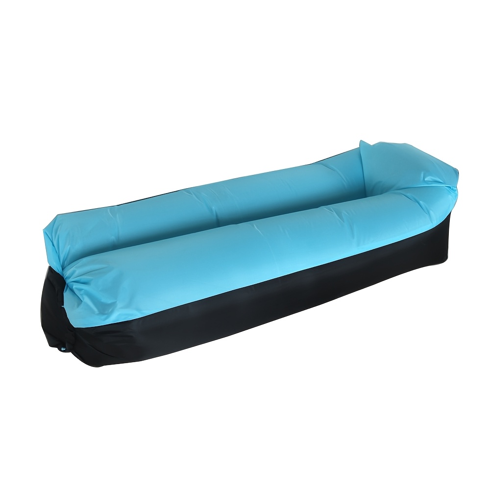 TEMU Inflatable Lounger With Headrest, Inflatable Sofa Hammock, Inflatable Sofa For Camping, Portable Leak-proof , Suitable For Outdoor Activities,