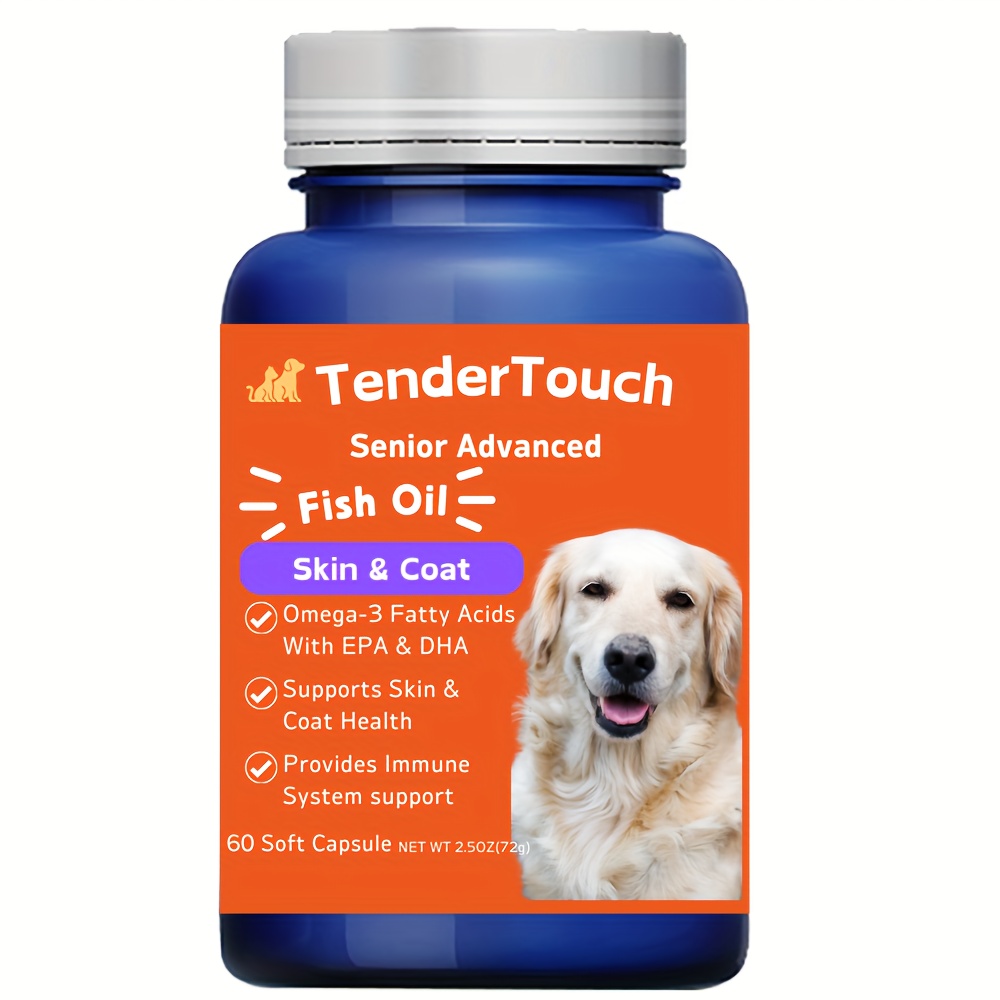 

Amazing 3 Fish Oil For Dogs And Cats - 3 For Dogs And Cats Shedding And Itchy Skin For Dog Dry Skin And , Epa And Dha Fatty , Dog And Cat Skin And Nutrition Supplement - 60 Tablets