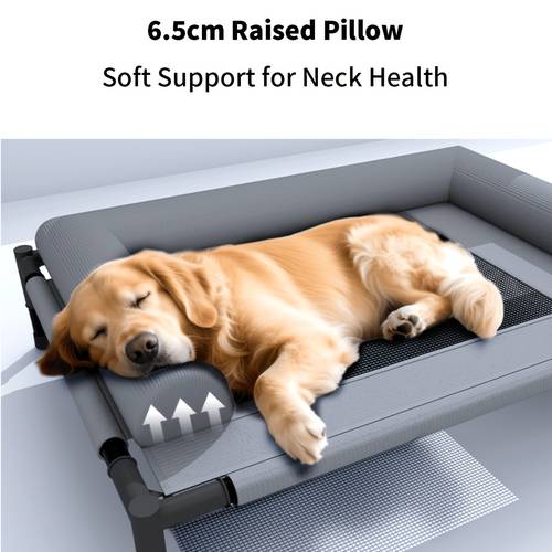 Dog Travel Bed, Removable And Washable, Elevated Cat Bed, Moisture-Resistant Pet Bed