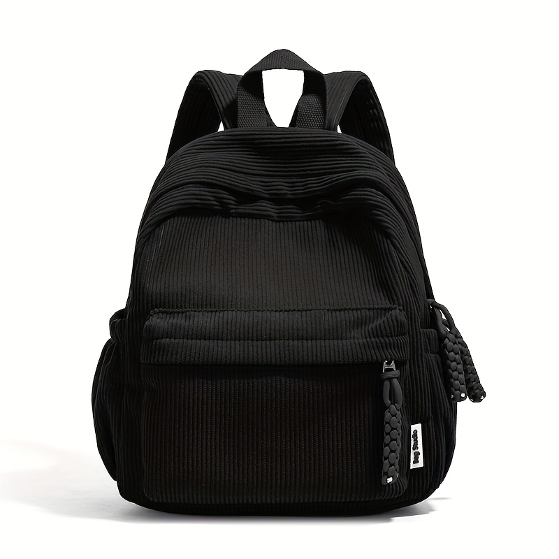E-shop DireeDwen Damen Cord-Rucksack - Kleiner Tagesrucksack mit verstellbaren Trägern & Reißverschluss, Cord & Handtasche für Reisen, Pendeln - Casual