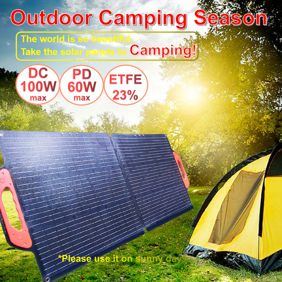 Etfe Solar Panel Foldable Solar Panel Outdoor Camping Hiking