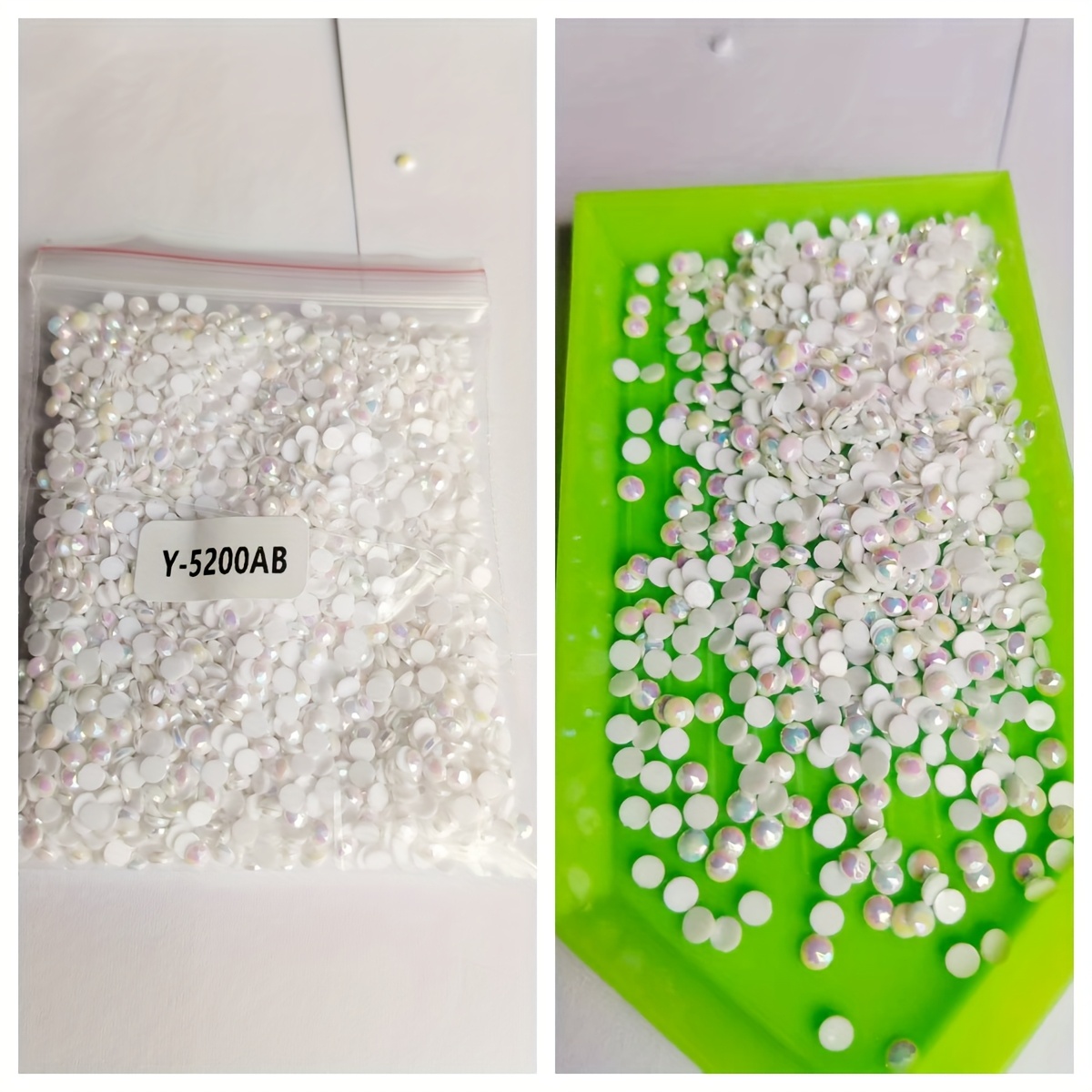The Most Diamond Painting Kit, 1pc Set Of Round Ab Colored Diamonds, 20 Grams/4000pcs Per Pack, Bright Colors, Diverse Colors, Used For Handmade Creation