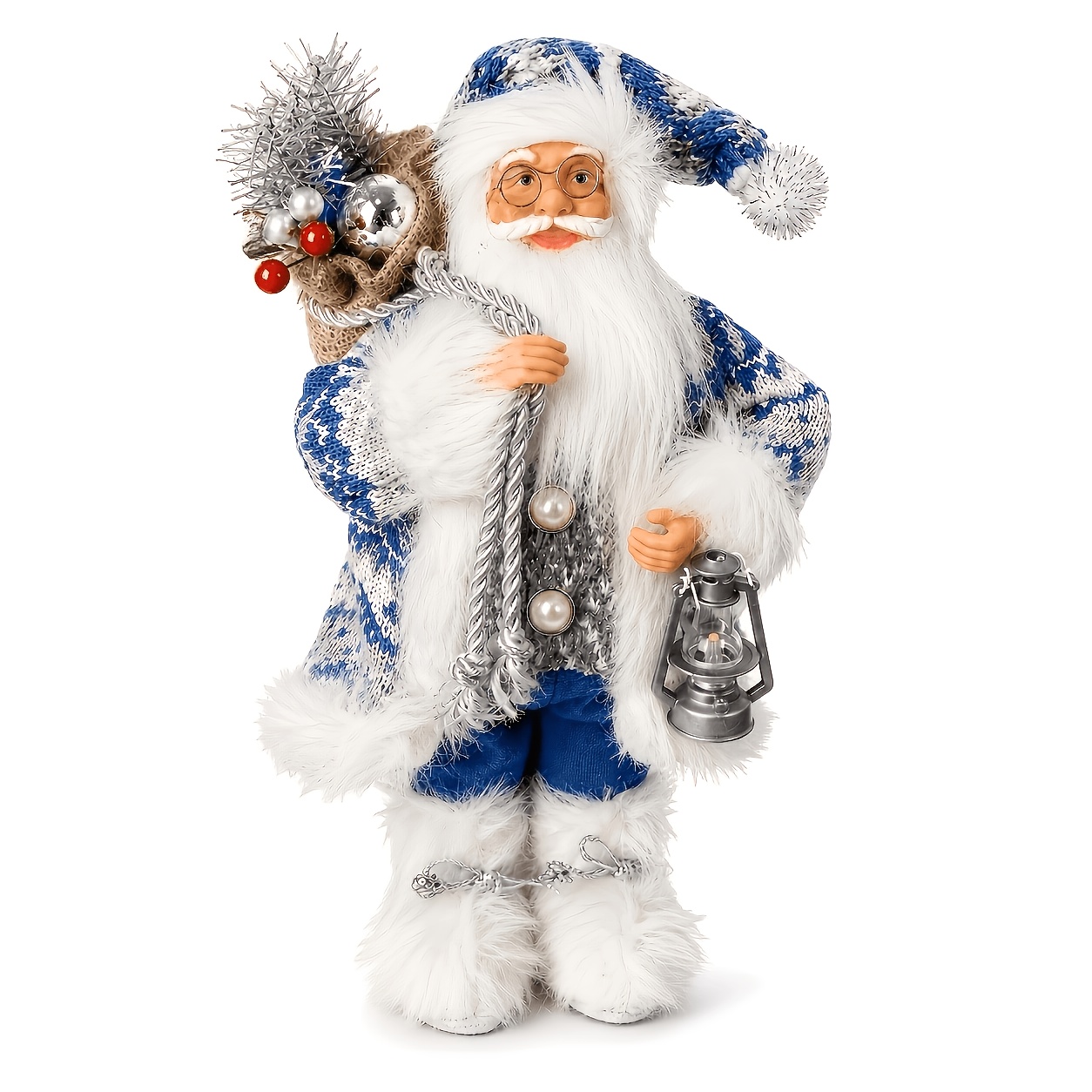 TEMU Ornement de Noël Père Noël , décoration de bureau festive , décoration de Noël hivernale pour salon et bureau