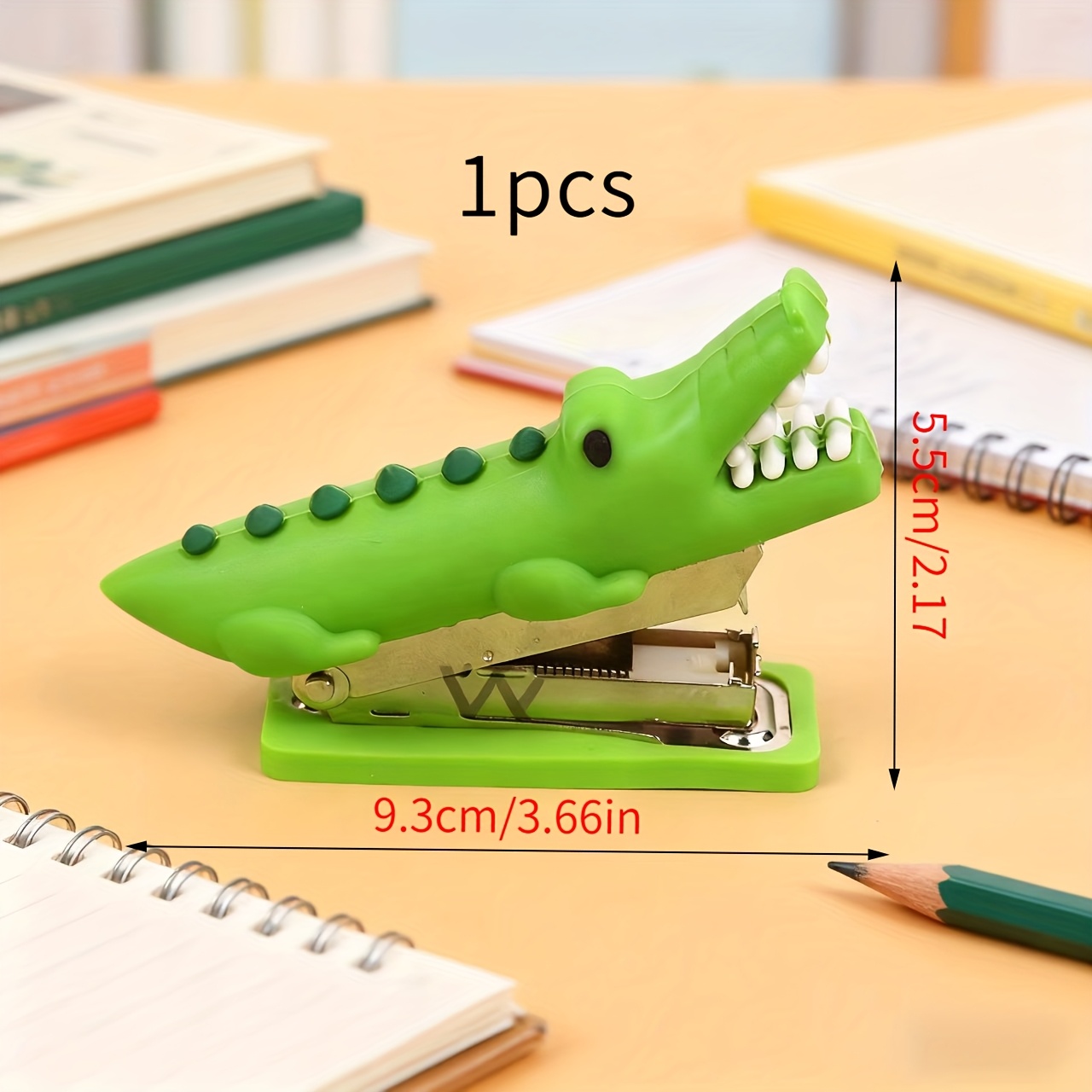 TEMU Manual Crocodile-shaped Stapler - Cute Desk Accessory With Adorable Crocodile Design, Compact Stapling Device Suitable For, Office, Use, For
