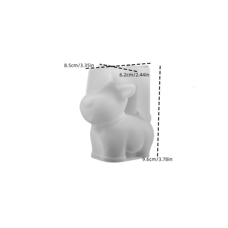 TEMU Stampo in Silicone per Gesso 1 pz Stampo 3D in Argilla Stampo Fai-da-te Stampo per Ornamento in Gesso di Gesso a per Aromaterapia Forniture per
