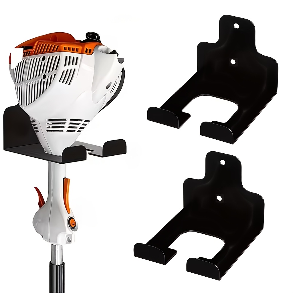 TEMU 3 Heavy-duty Metal Hangers - Wall-mounted Trimmer Rack For Garage, Lawn And Hedge Trimmer Tool Organizer Hooks