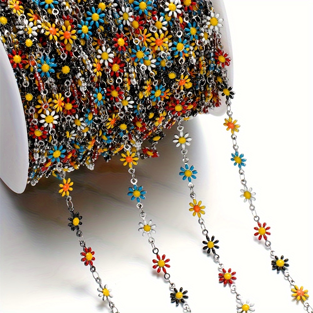 TEMU 1meter/39.37in Stainless Steel Chain Magritte Chain Diy Necklace Bracelet Chain For Jewelry Making Supplies