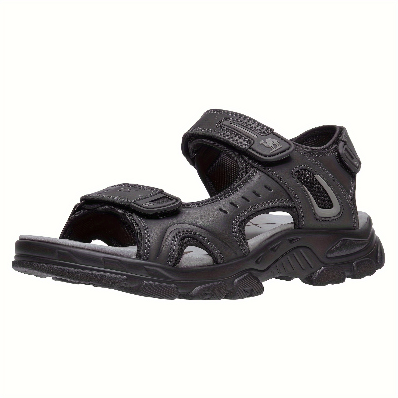 camel mens leather sandals hiking outdoor water beach - Temu display picture 1