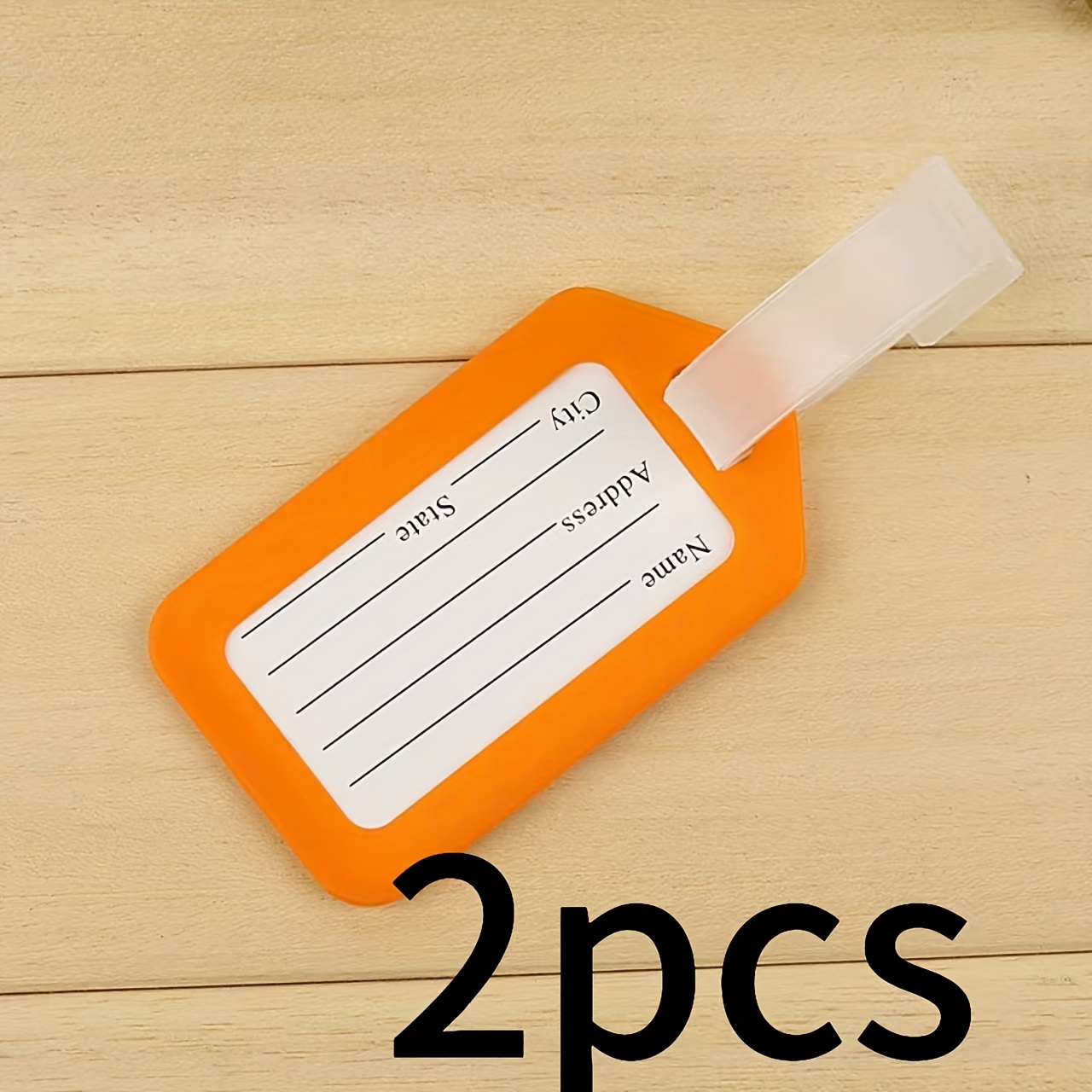 2pcs Plastic PP Luggage Tag for Travel Bag Identification
