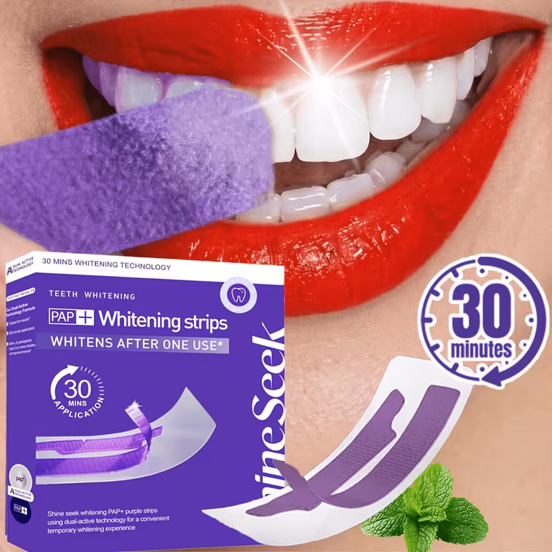 20pcs 10 pairs new formula purple pap and patches purple pap formula fast without damaging gums no gentle teeth suitable for party teeth showcasing Product details 1