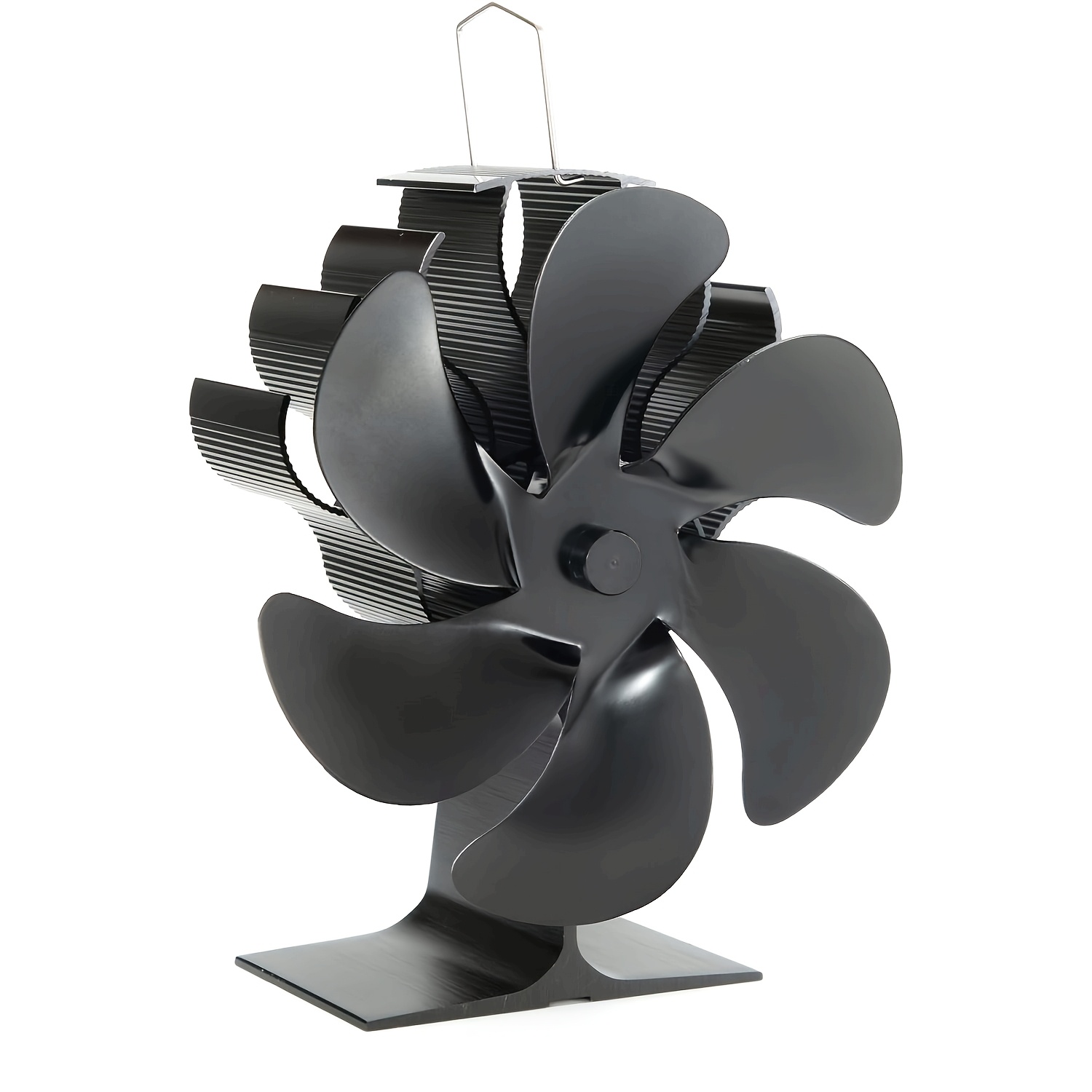 Thermal Fan For Wood Burning Stove | Non-electric, Portable Metal Fireplace Fan For Pellet/log Burner, Multiple Components Included