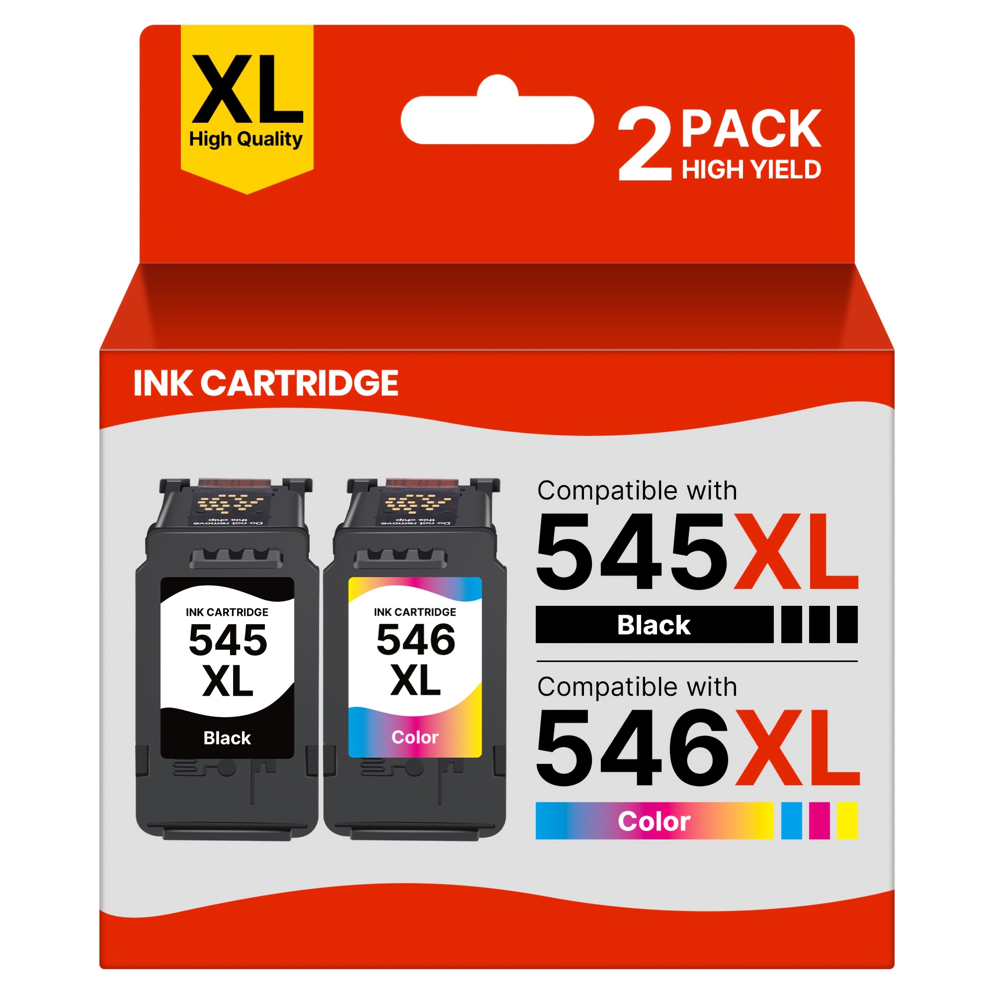 Image of Pg-545xl Cl-546xl Remanufacture Ink Cartridges Replacement For 545 546 Xl For Mx495 Tr4550 Ts3350 Ts3150 Tr4551 Mg2550s Mg2555s Ts3151 Mg3050 Mg2950 (black, Colour)
