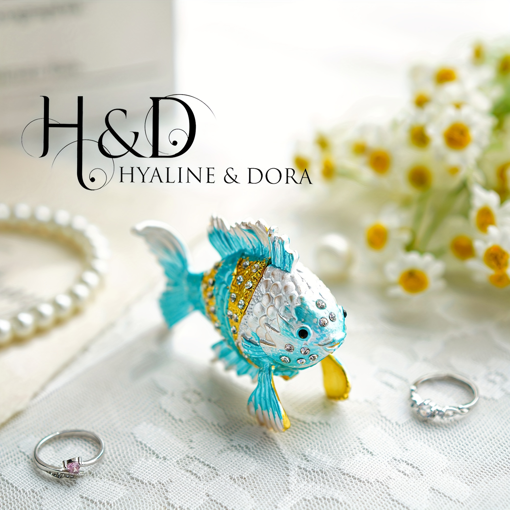 

H&d & Enamel Sea Animal Jewelry Box Box Jewelry Organizer