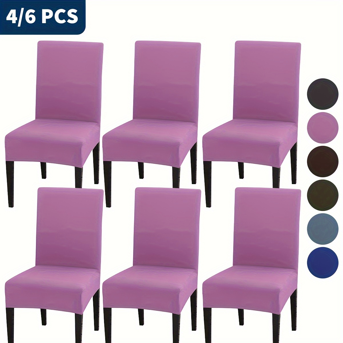 

4/6pcs Slipcover Furniture Kitchen Dining