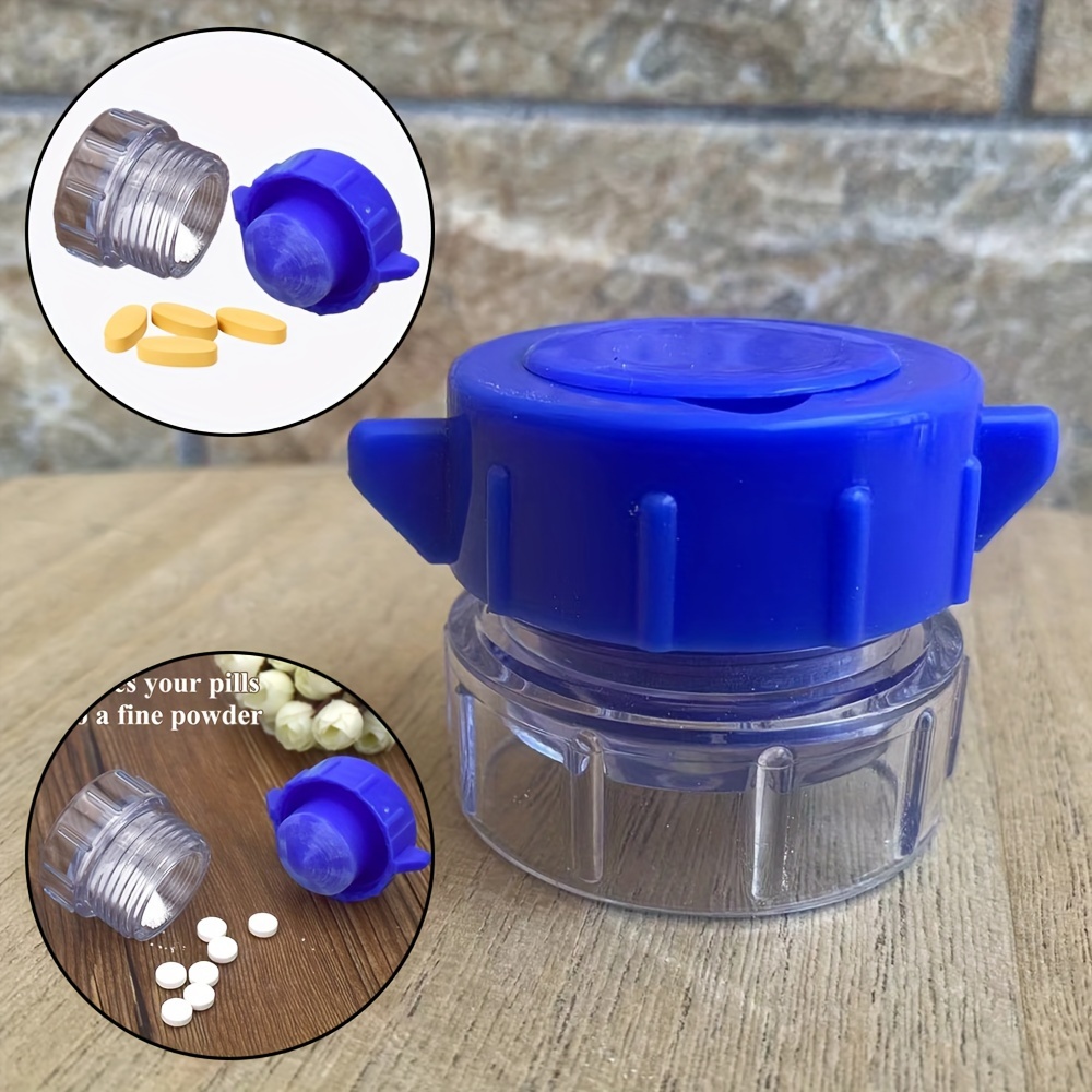 

Compact & Grinder - Fine Powder Medicine Dispenser, Portable For Travel & Home Use, Ideal For Pets