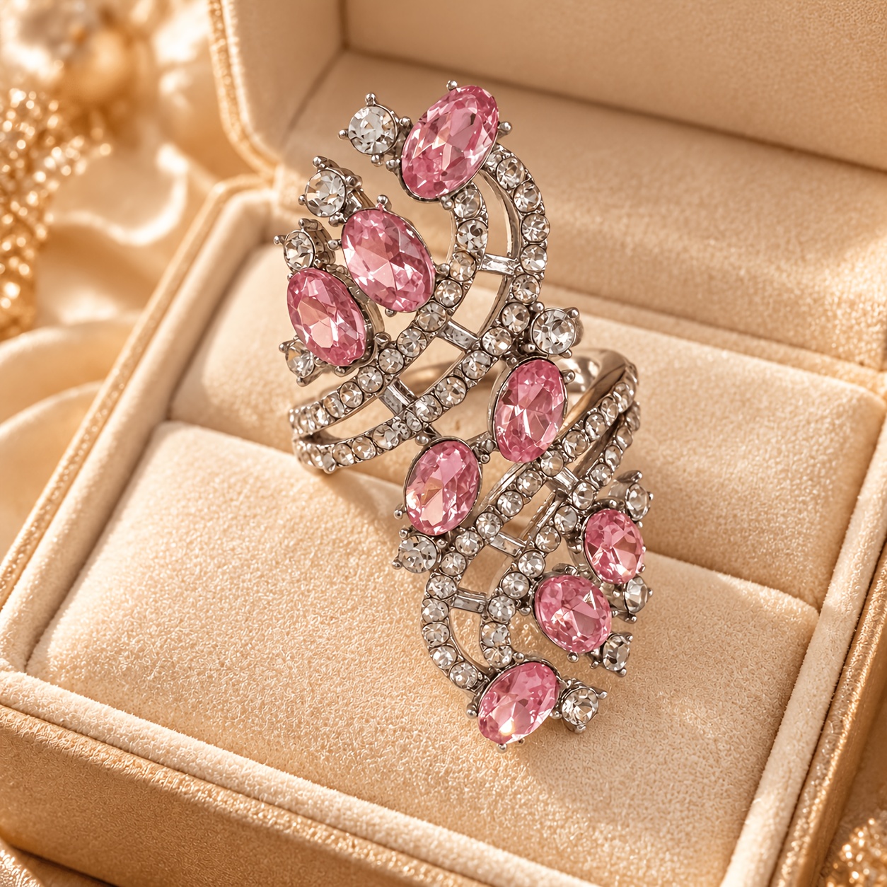 TEMU Belle bague synthétique violette - Design éblouissant et brillant, parfaite pour , fiançailles, promesses, cadeaux d'anniversaire, cadeaux de