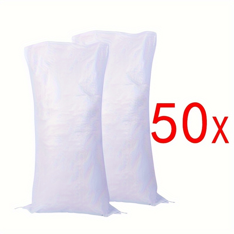 5/10/20/50pcs 40&quot; x 56&quot;Heavy duty extra large white waterproof woven polypropylene bag