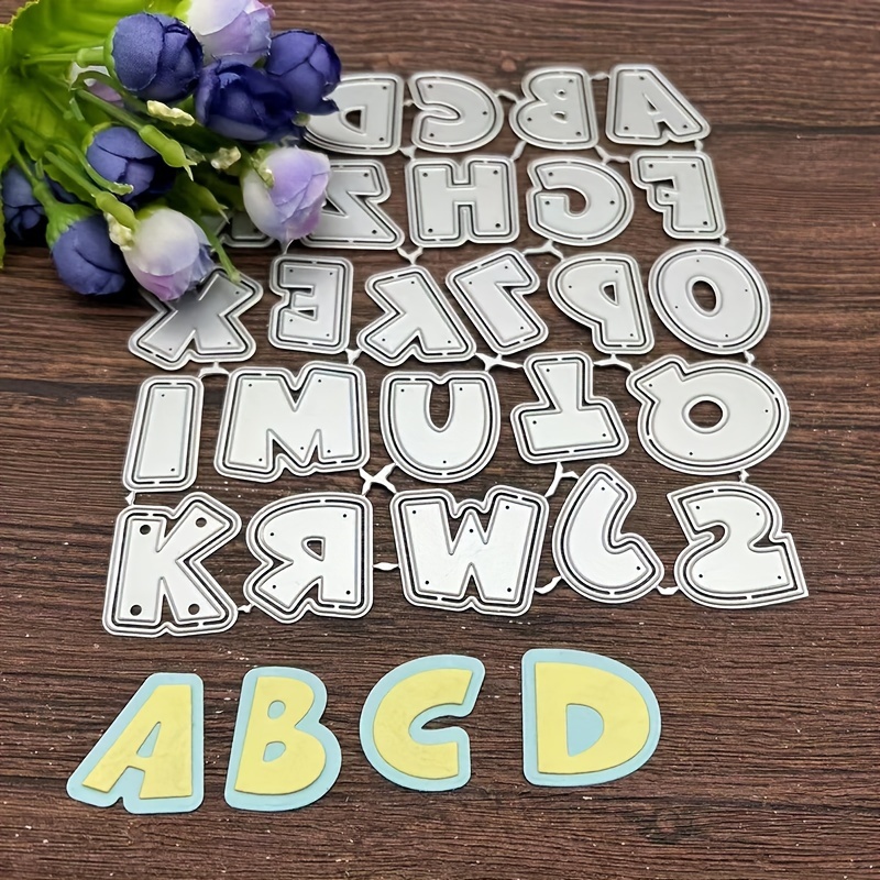 

1pc 2024 Metal Cutting Dies Stencils Scrapbook Cutting Die For Paper Card Making Scrapbooking Diy Cards Photo Album Craft Decorations Alphabet Lace Metal Cutting Mold