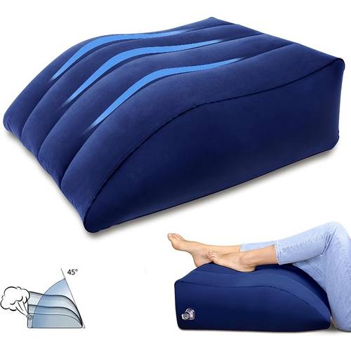 1pc inflatable for leg pillow portable wedge pillow for legs versatile for leg pillows for for sleeping ideal for hip ankle support durable synthetic cover for leg pillow