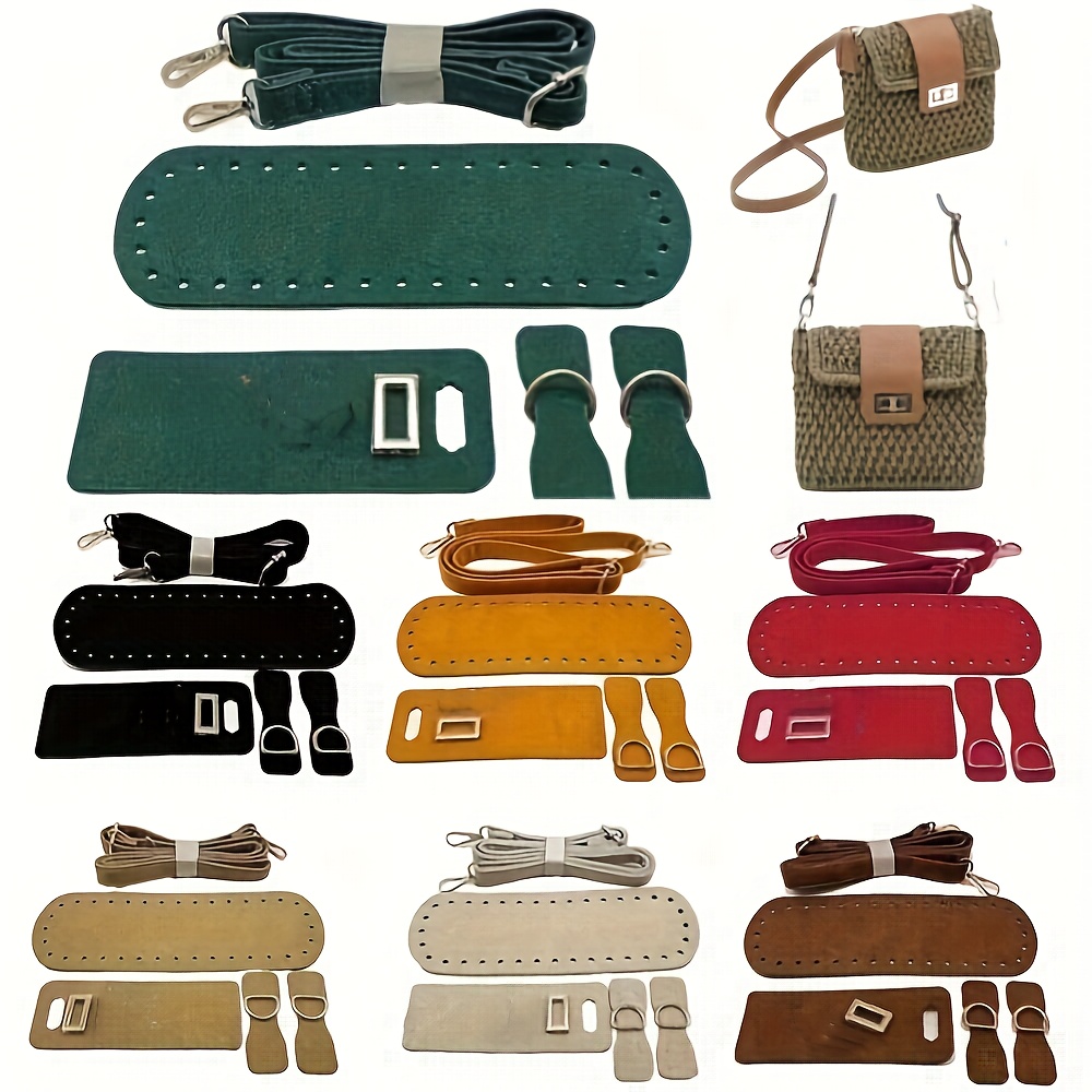 

Diy Bag Kit With Leather, Adjustable Shoulder Strap, Hooks & Hardware - Complete Crafting Set, Diy Wallet Making