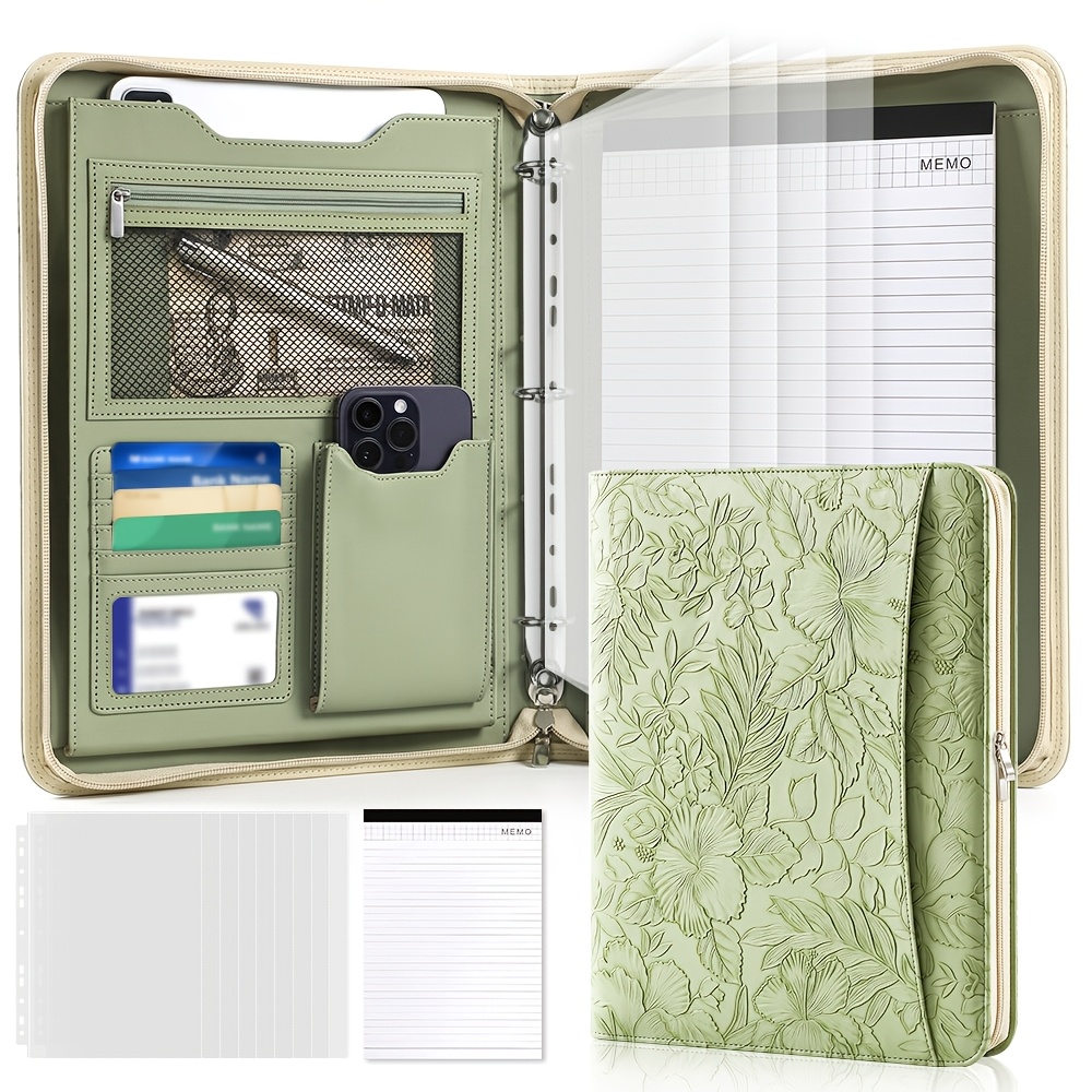 zippered portfolio sold on Temu United States