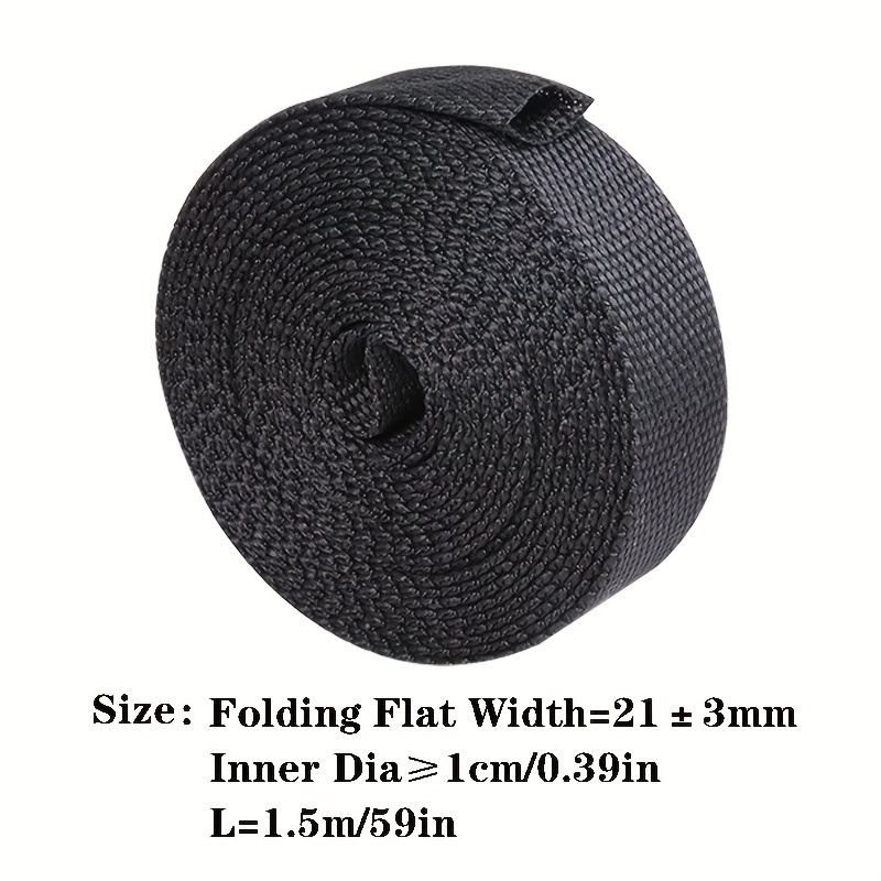 E-shop 59 Zoll schrumpffester geflochtener Muffenschlauch, 3/8", 1/2", 3/4", 1", 2" Schrumpfschlauch, 2:1 Schrumpfverhältnis, Schrumpfschlauch in