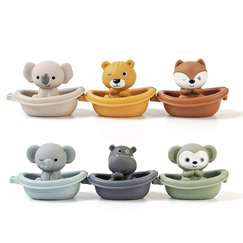 Stacked Boat Toys Animals Hands Puppets