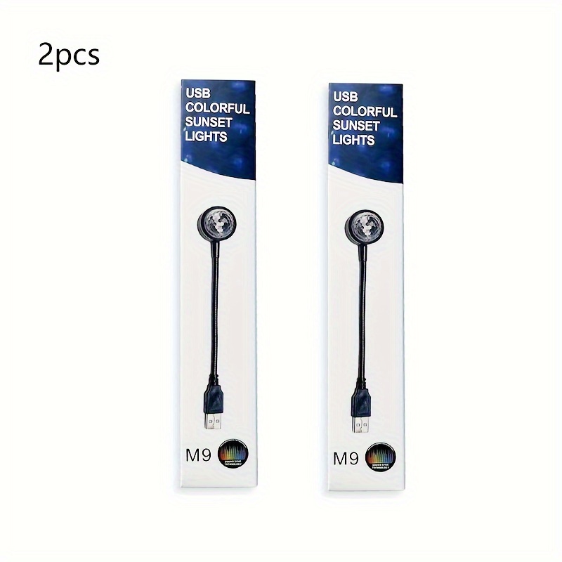 TEMU Car , Car , Auto Ceiling , Portable Usb Led For Bedrooms Parties (2pcs)
