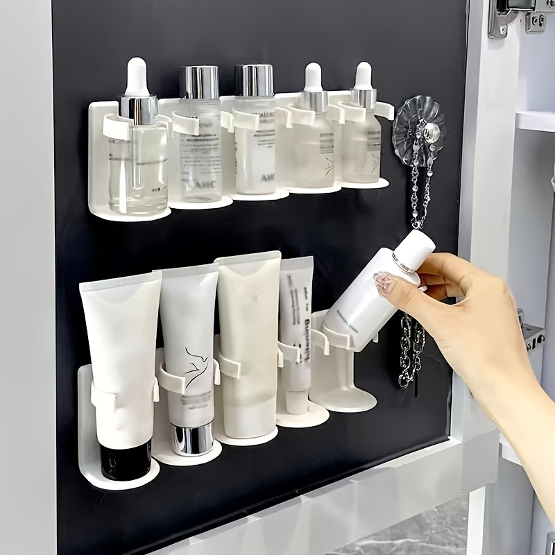 

Easy-install No-drill Bathroom Storage Rack - Multifunctional Wall Mount Organizer For Cosmetics & Essentials