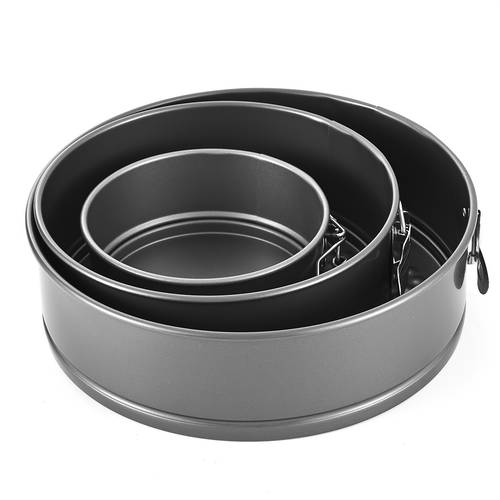 round removable mold 18cm 20cm 22cm 3pcs non stick lock cake mold mousse honeycomb household carbon steel baking pan cake mold