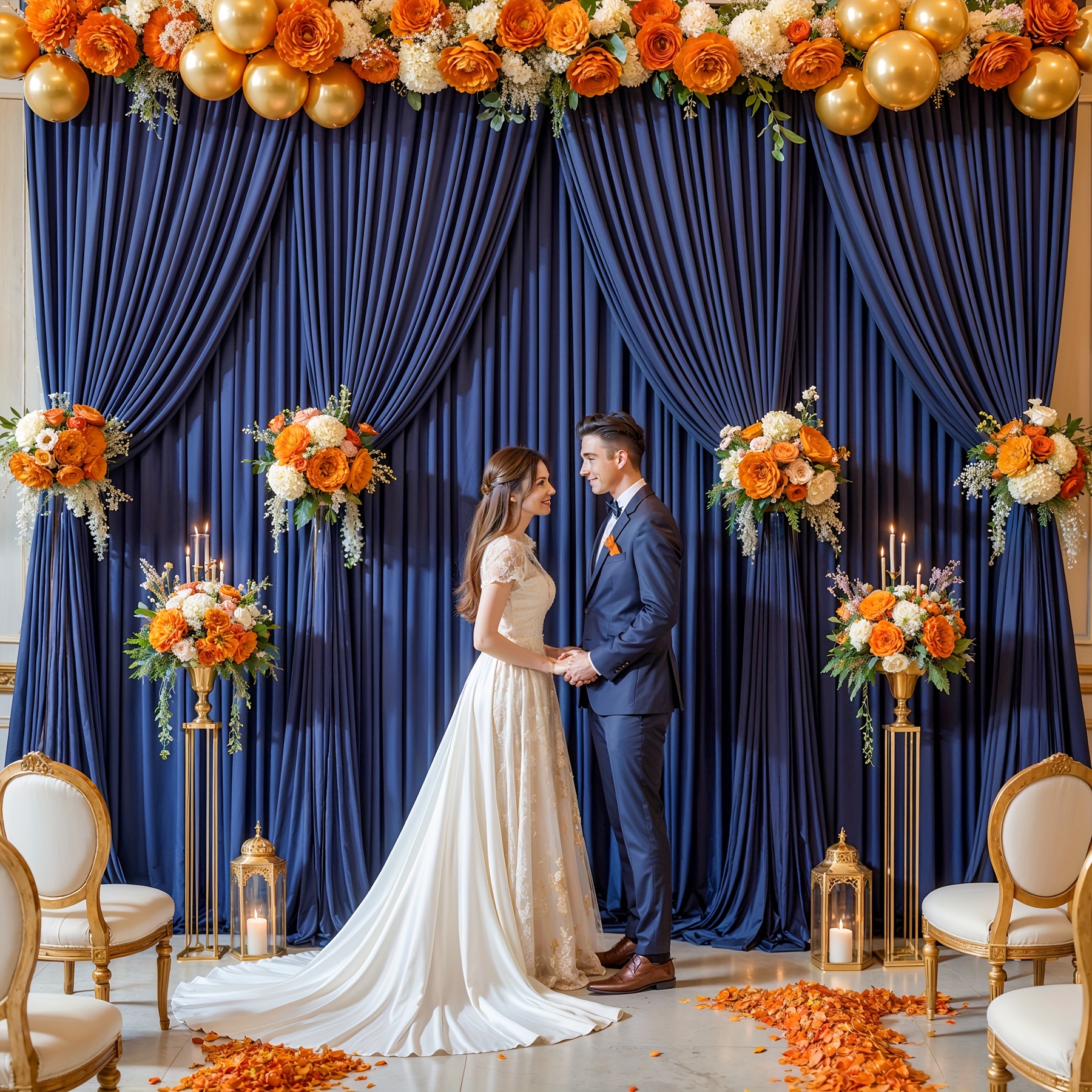 2pcs 10x10ft luxe draped backdrop curtains   non transparent elegant photo backdrop party decor for weddings birthdays christenings