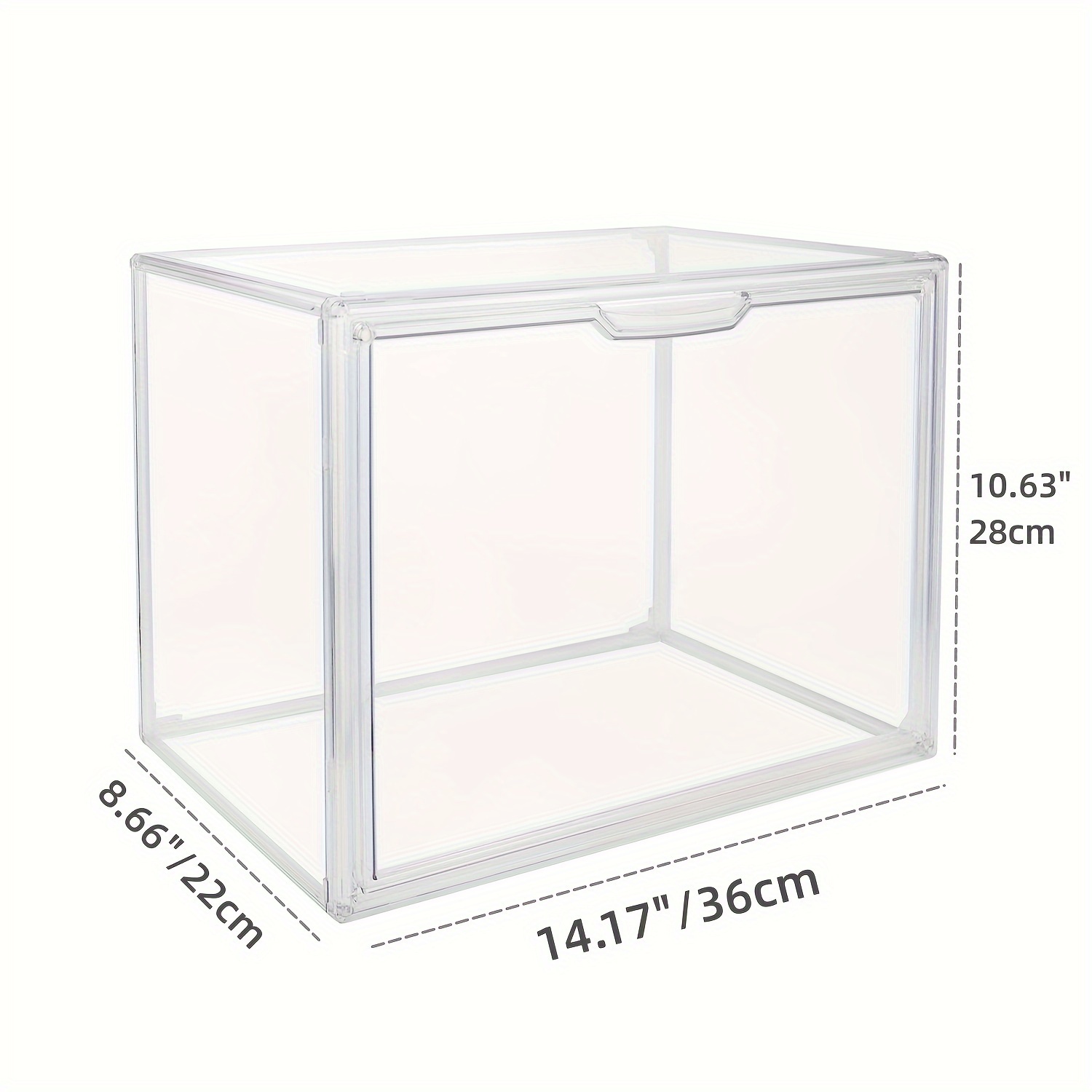 TEMU Clear Display Case Dustproof Storage Bins Containers Organizer Bag For Figures/ Collectibles/ Car Model