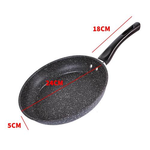 24cm flat non stick frying pan kitchen cookware works with all types of cooktops christmas suitable for indoor and outdoor use