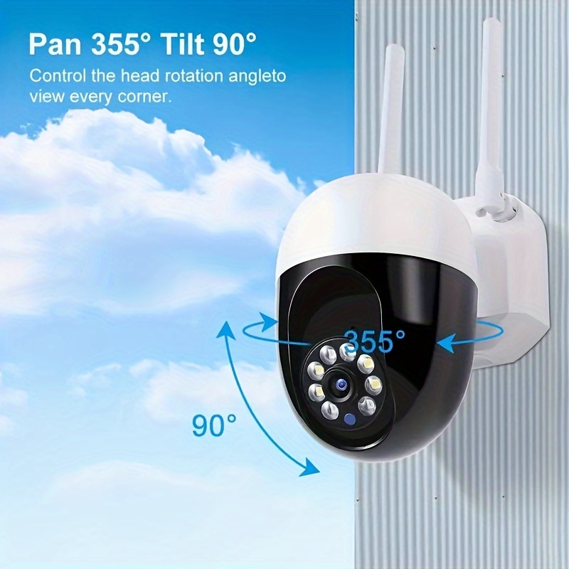 Wireless 5G WiFi Outdoor Security Camera with Night Vision, Color Monitoring, Smart Tracking - USB Powered, Waterproof Home Surveillance System details 2