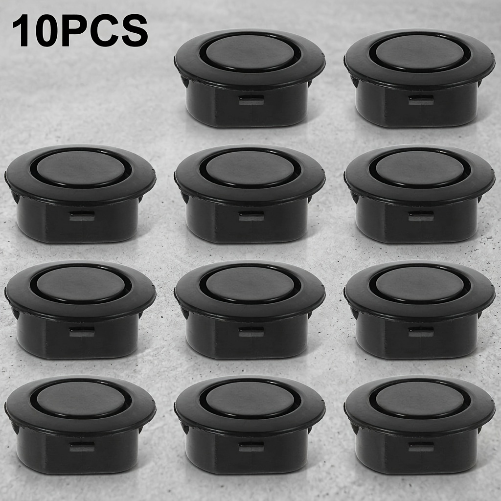 TEMU 10pcs Car Bumper Protector Radar Cover Black Plug Reversing Sensor Hole Protector Waterproof Car Bumper Body Plug Hole Covers
