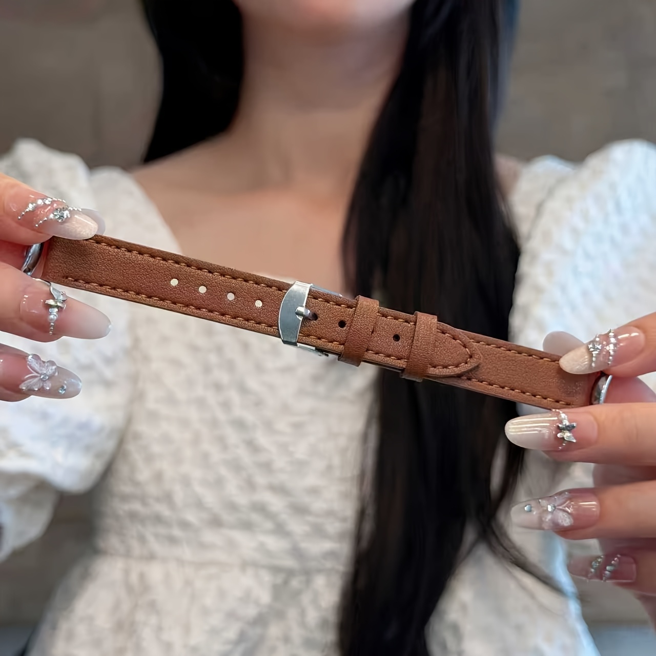 TEMU correa de hebilla con costura es adecuada para Xiaomi Band 10/9/8, versión NFC disponible, pulsera clásica y de moda para hombre, mujer y ,