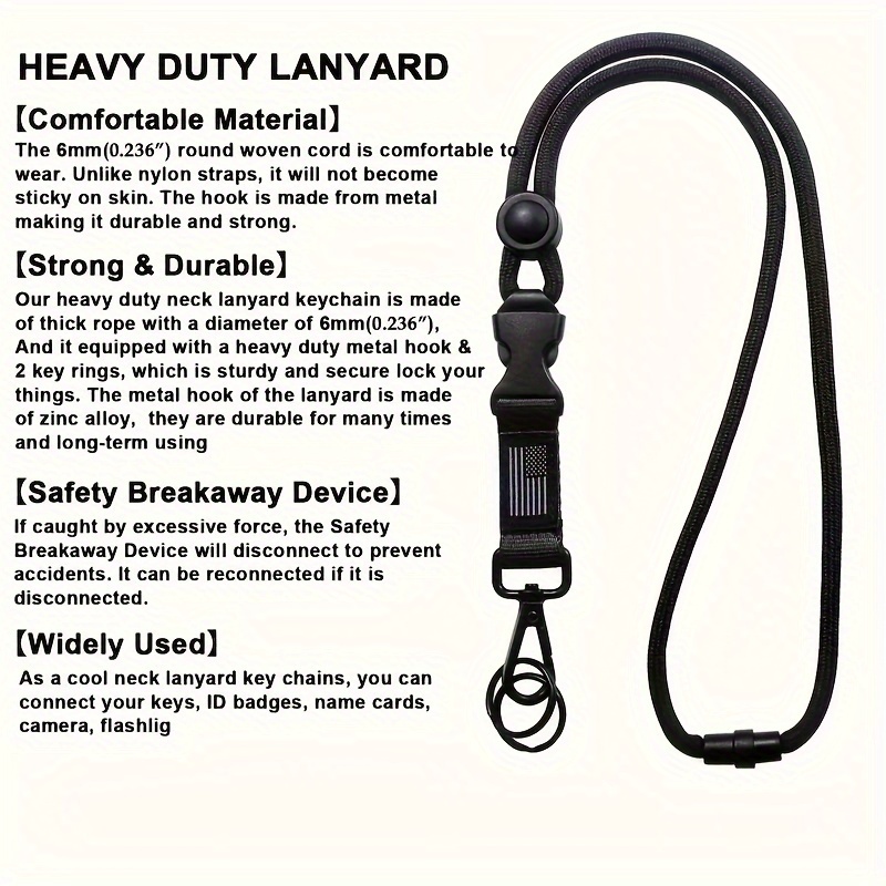 Heavy Duty Lanyard Safety Breakaway Buckle Detachable Buckle - Temu