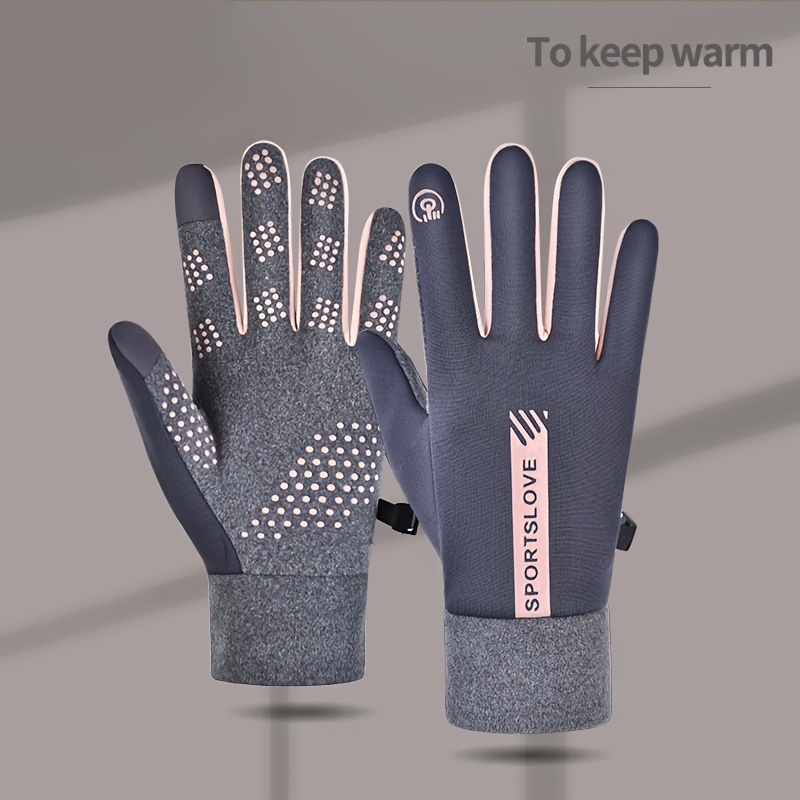 

Gants d'Hiver à Écran Tactile - Imperméables, Coupe-Vent & Chauds avec Prise Antidérapante pour le Cyclisme et les Activités en