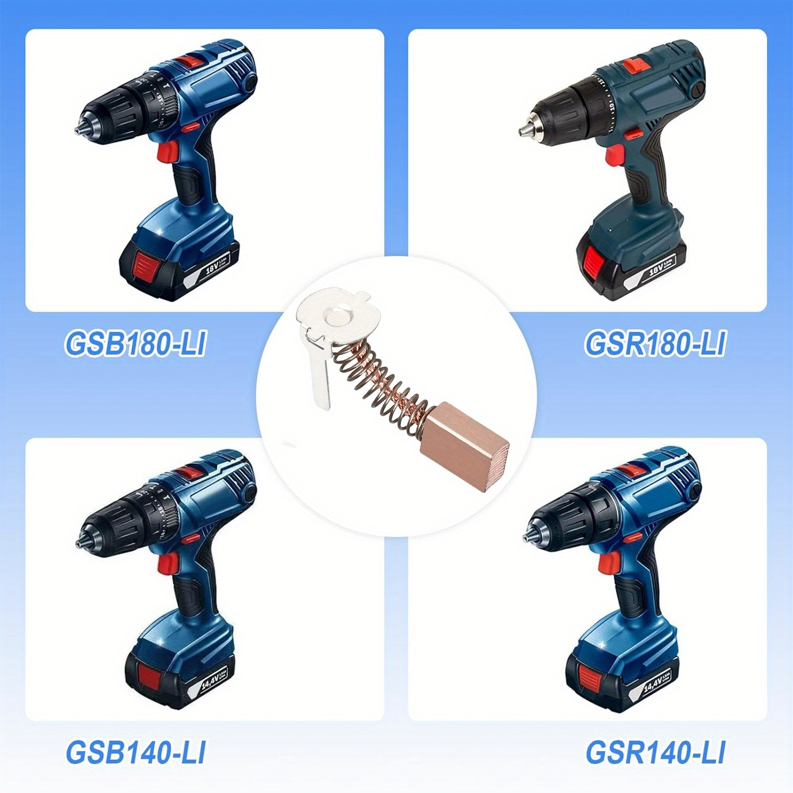 6pcs home decoration carbon brush replacement suitable Temu Georgia