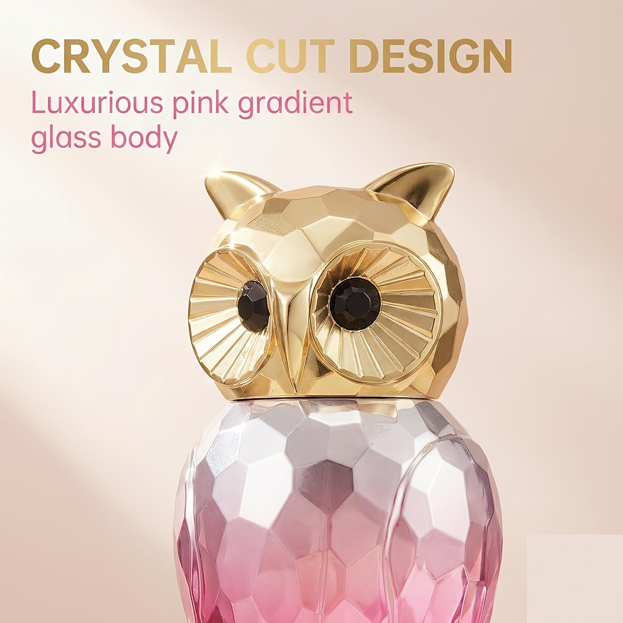 The 2026 New Fragrance Deold Owl Women'S Perfume, Features a Fresh Floral And Fruity Scent in a Gradient Pink Crystal Bottle, Perfect for Daily Commutes, Dates, And Holiday Gifting
