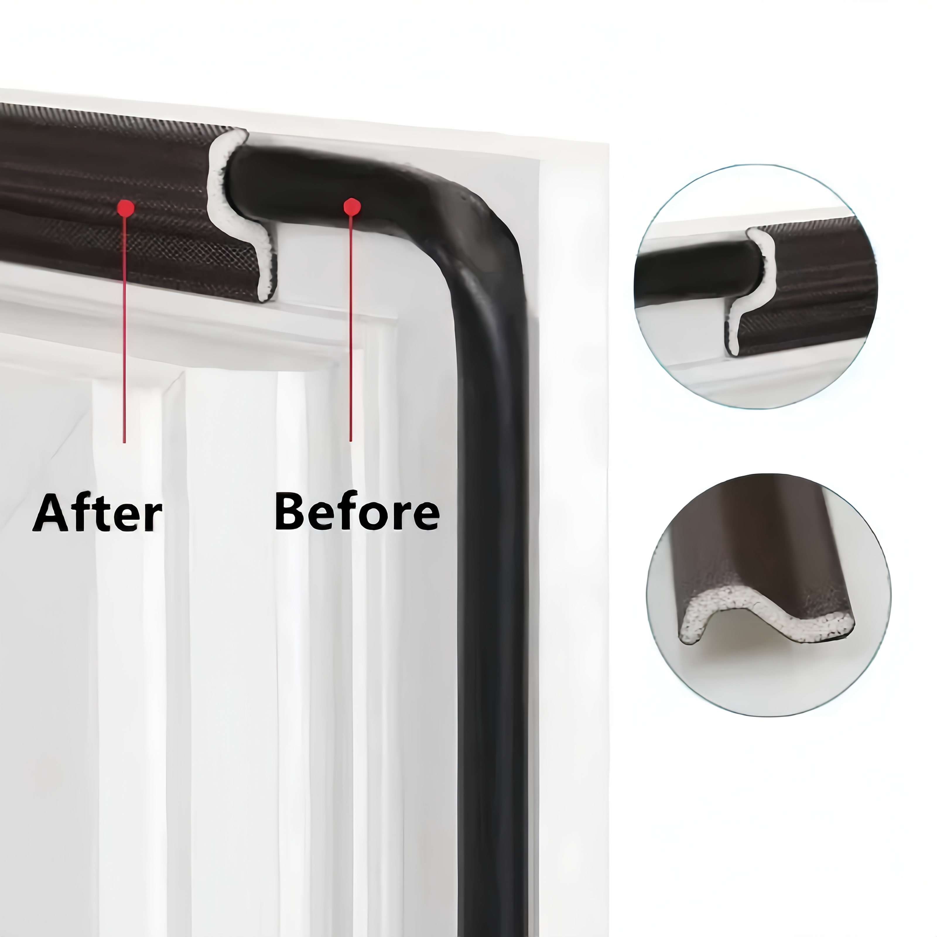 Window Sealing Strip Plastic Steel Window Aluminum Casement Window Sealing Strip Windproof Door And Window Sound Insulation Windproof Strip
